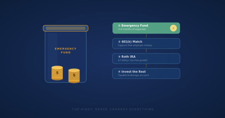 Emergency fund vs investing priority ladder — step-by-step guide