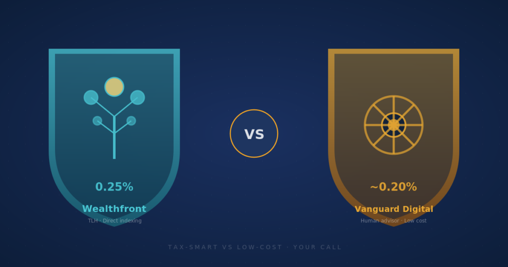 Wealthfront vs Vanguard Digital Advisor comparison 2026